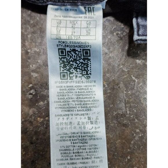 GUESS Women Dark Blue Size 27 Flared Jeans - Picture 5 of 13